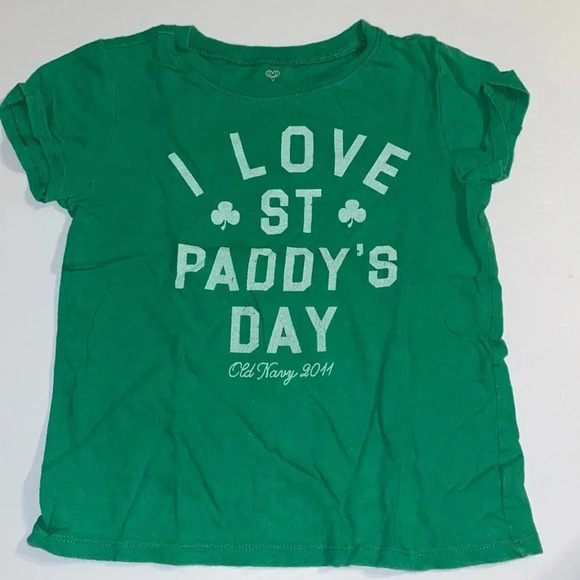 OLD NAVY GUC GIRLS ST PATRICKS DAY GREEN TSHIRT TEE SHIRT TOP TOPS CASUAL SZ 5T - Picture 5 of 6